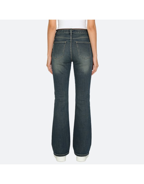 Drawstring flared pants Drawstring flared pants