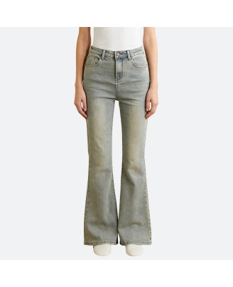 Vintage Washed Flared Pants