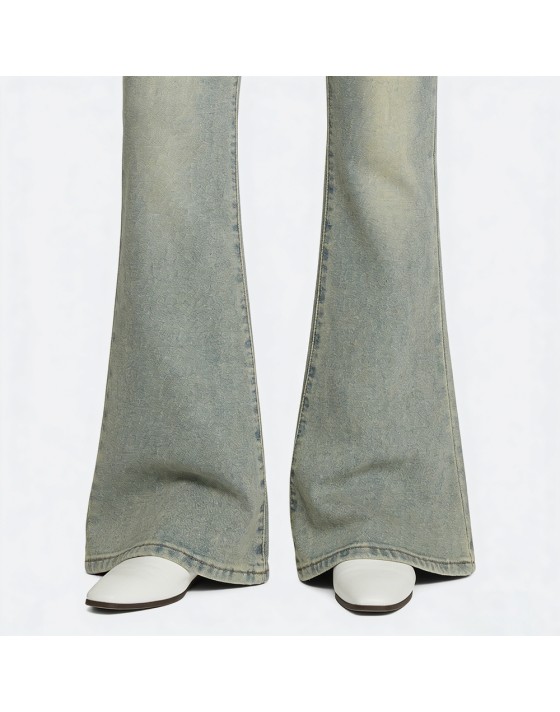 Vintage Washed Flared Pants