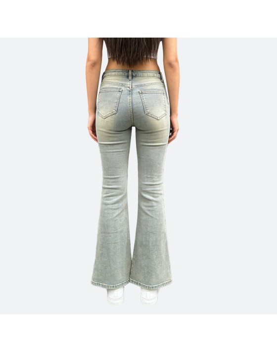 Vintage Washed Flared Pants